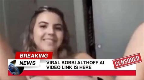 bobbi leaked|Bobbi Althoff responds after x